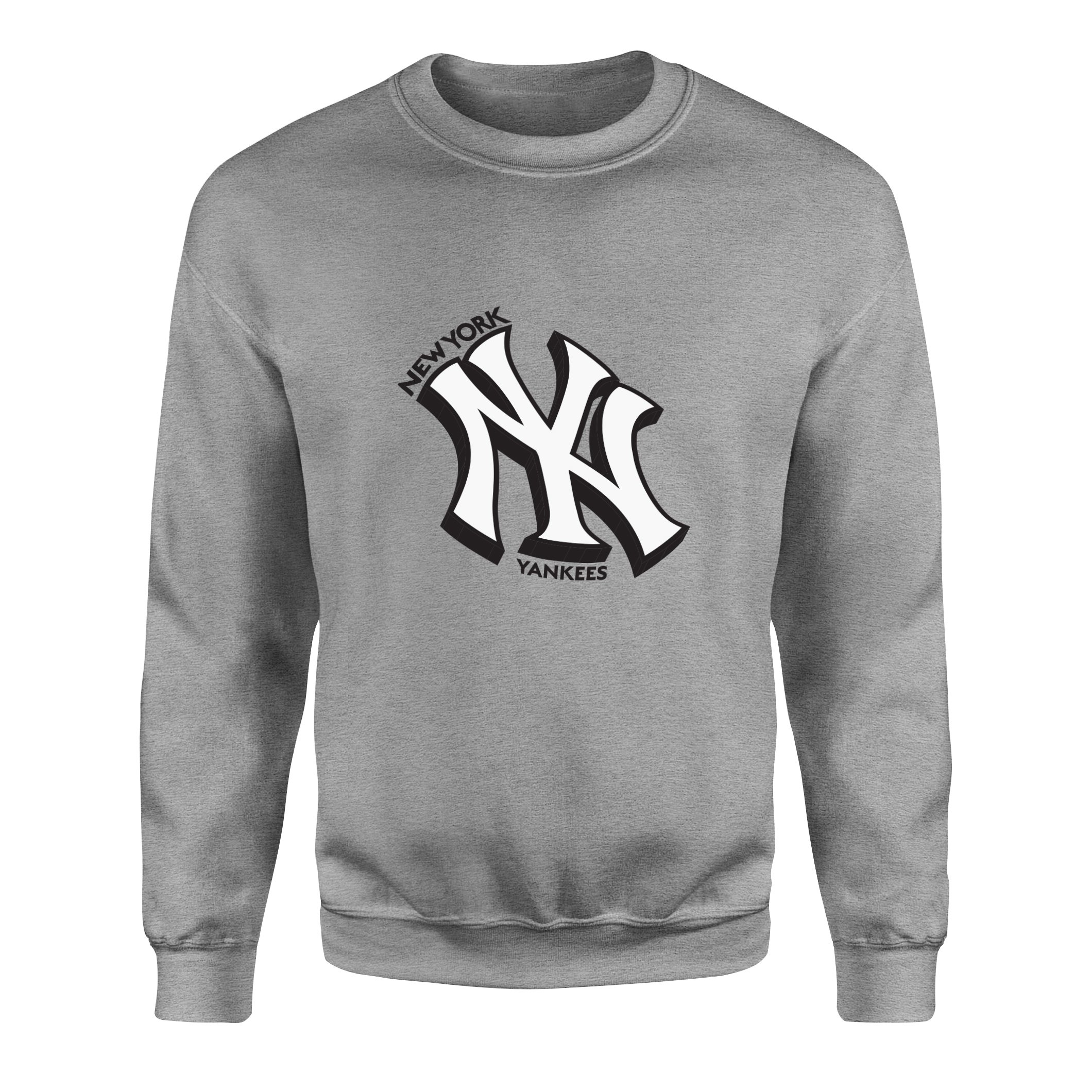 NY Yankees Third Dimension Sweatshirt XXL - Gri