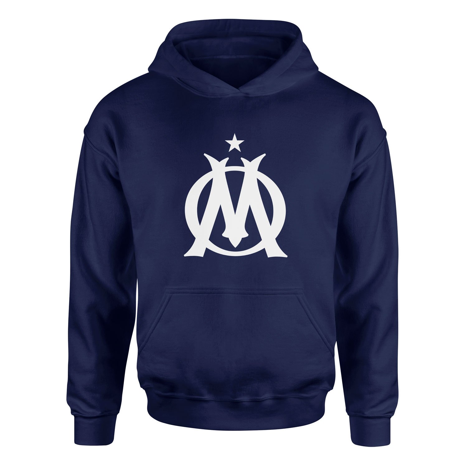 Olympique de Marseille Vainqueur Shield Hoodie S - İndigo Mavisi