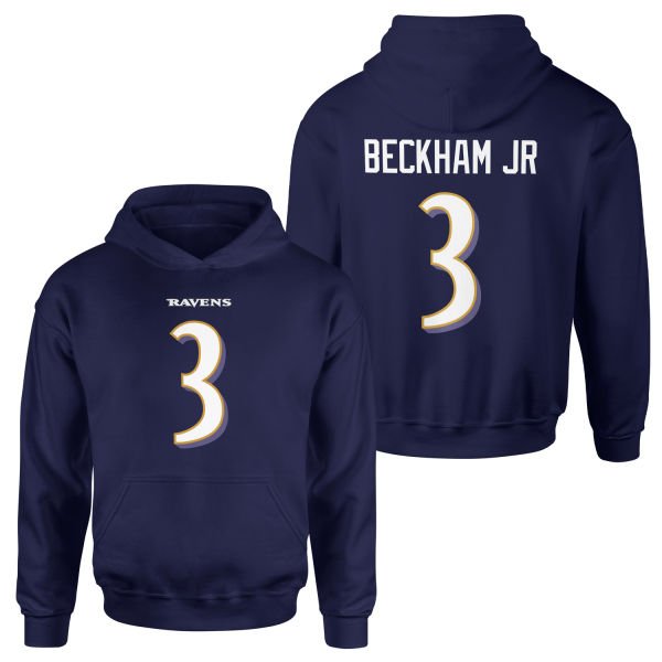 Odell Beckham Jr. Baltimore Ravens Hoodie S - Lacivert
