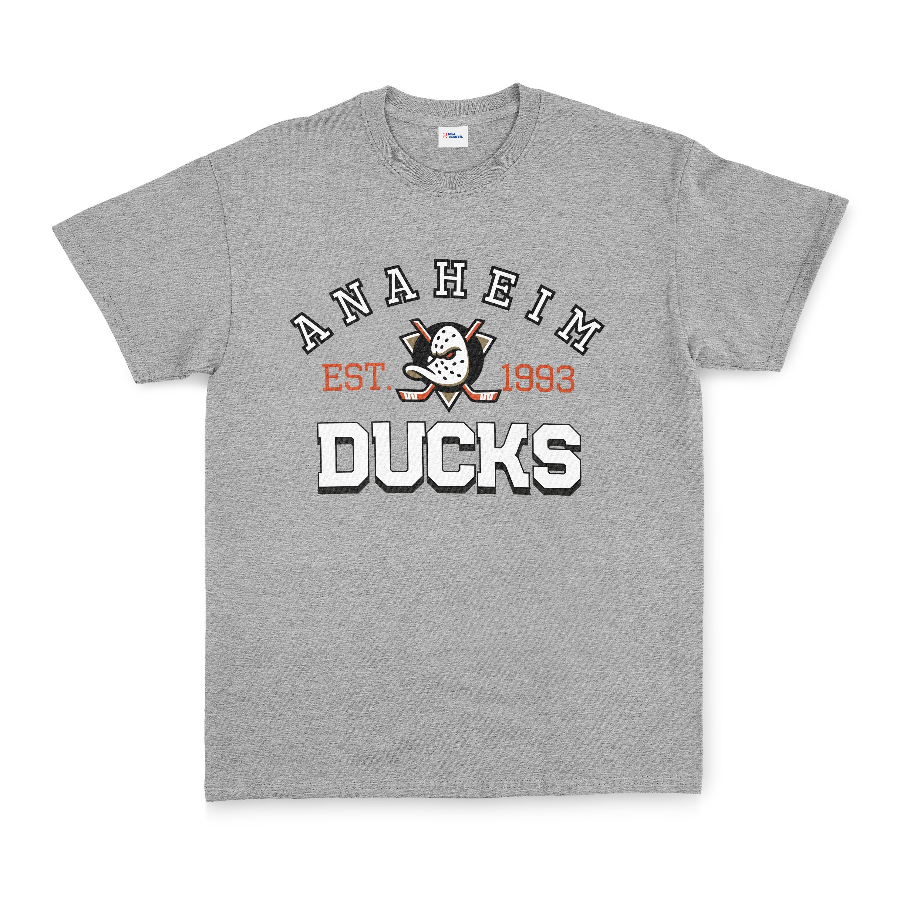 Anaheim Ducks EST. 1993 Tişört XXL - Gri