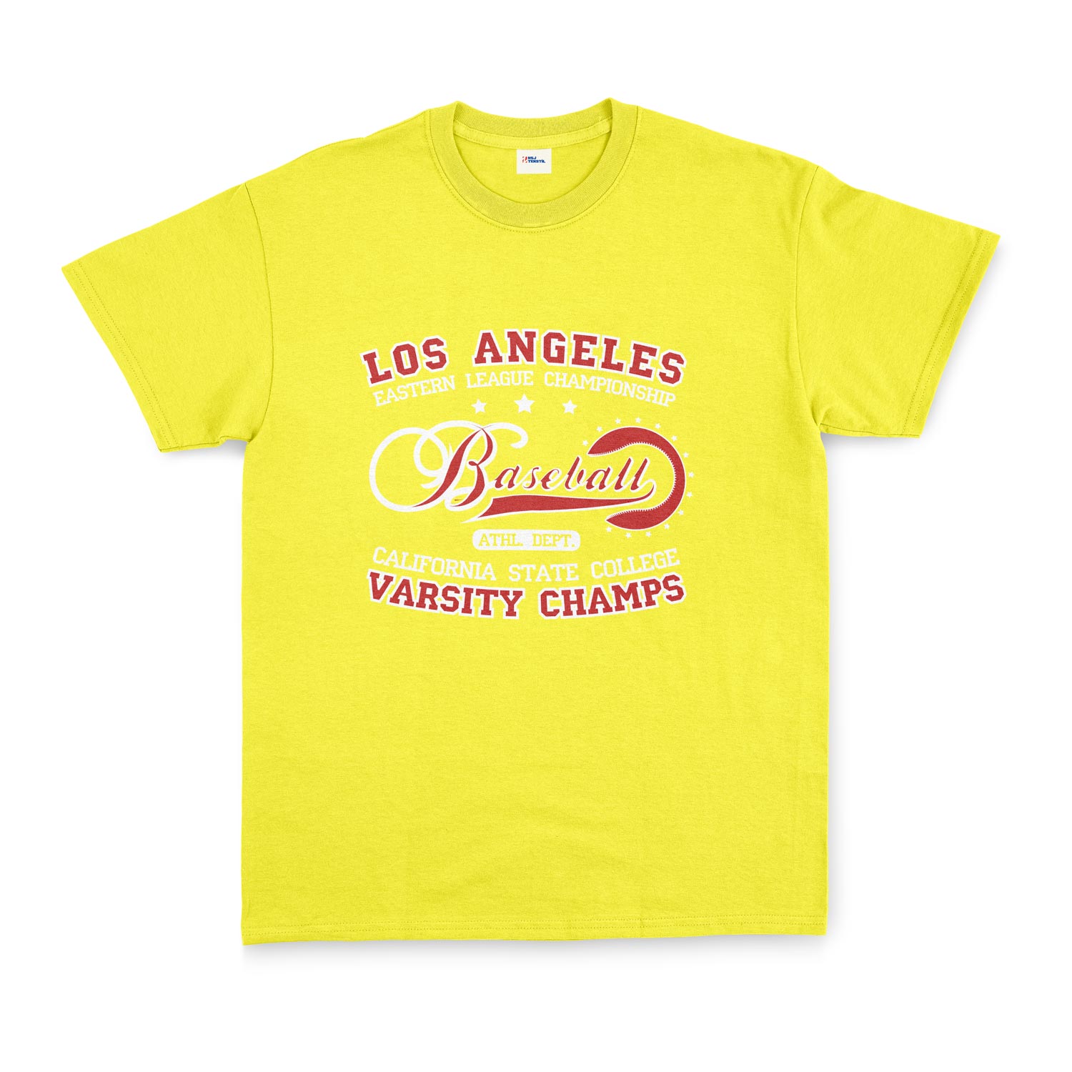 Los Angeles ELC Baseball Tişört S - Sarı