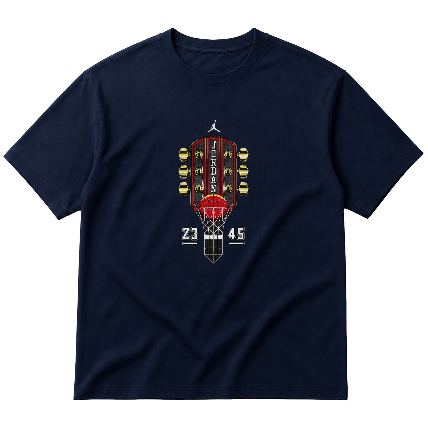 Air Jordan Guitar Oversize Tişört S - İndigo Mavisi