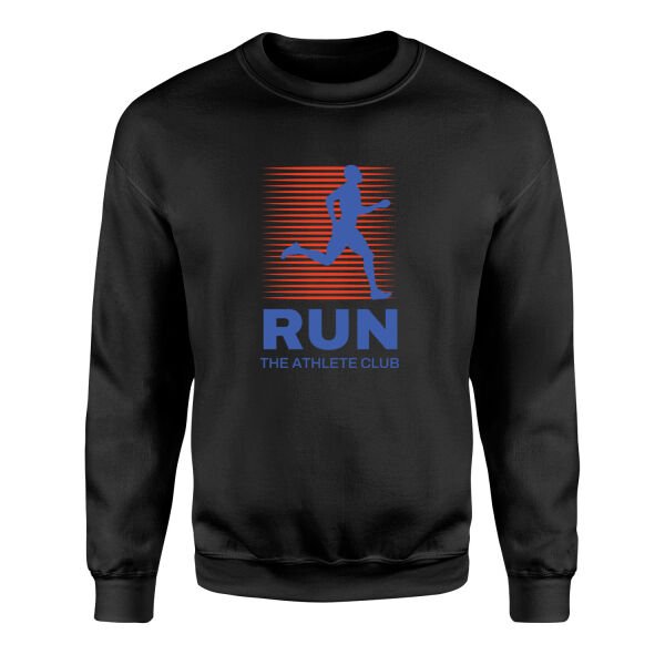 Run, The Athlete Club Sweatshirt S - Siyah