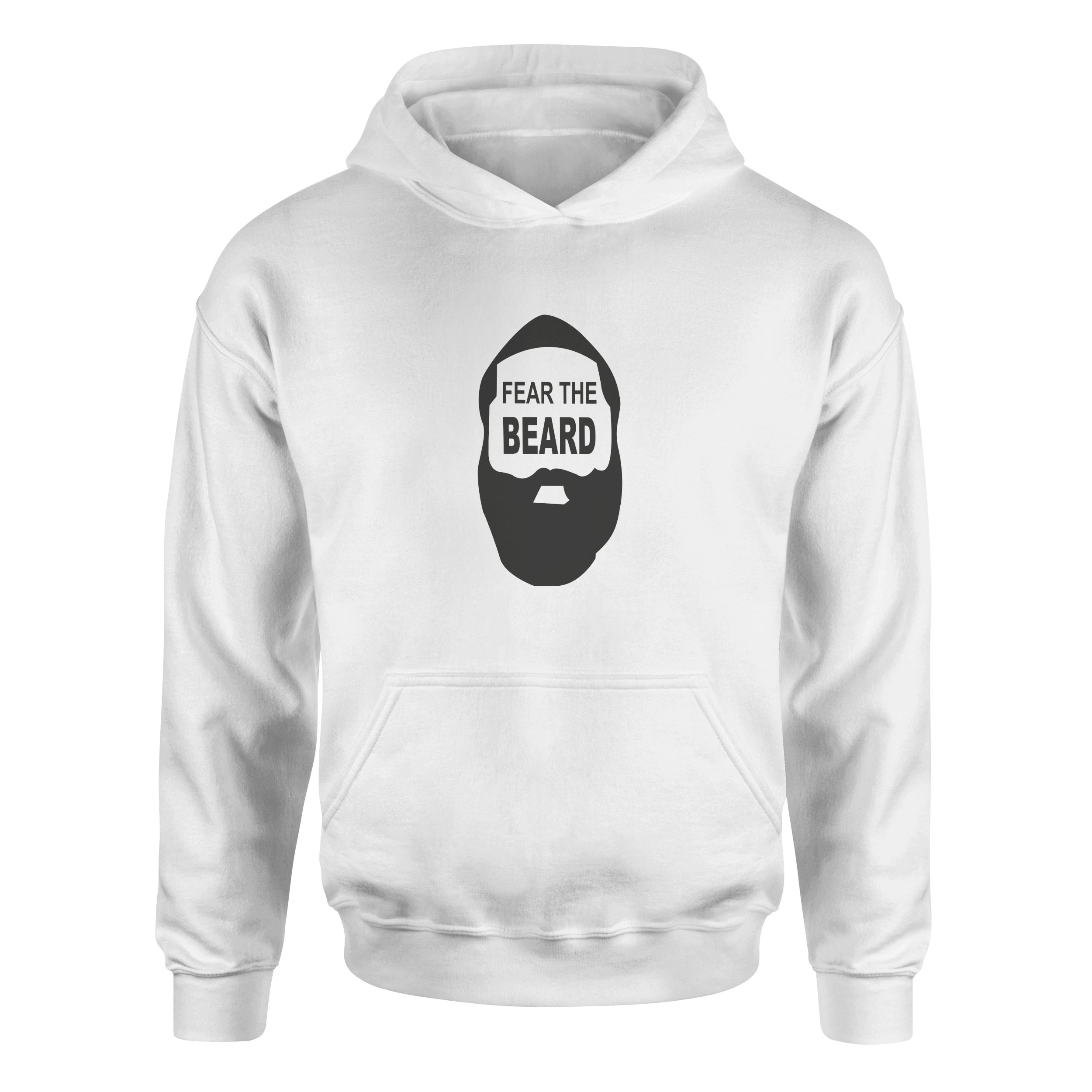 Fear the Beard | James Harden Hoodie XXL - Beyaz
