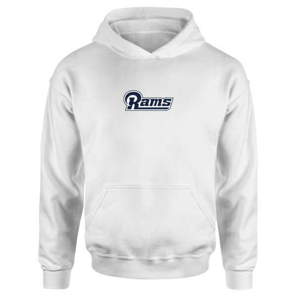 LA RAMS Vintage Iconic Hoodie S - Beyaz
