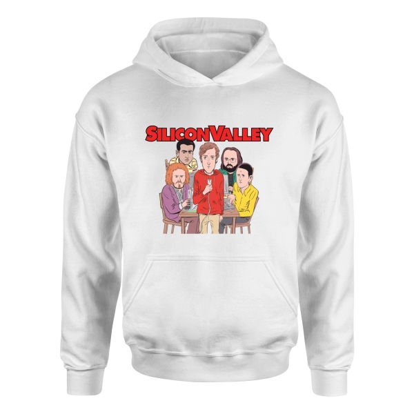 Silicon Valley Hoodie L - Beyaz