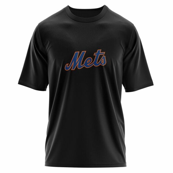 NY Mets Oversize Tişört L - Siyah
