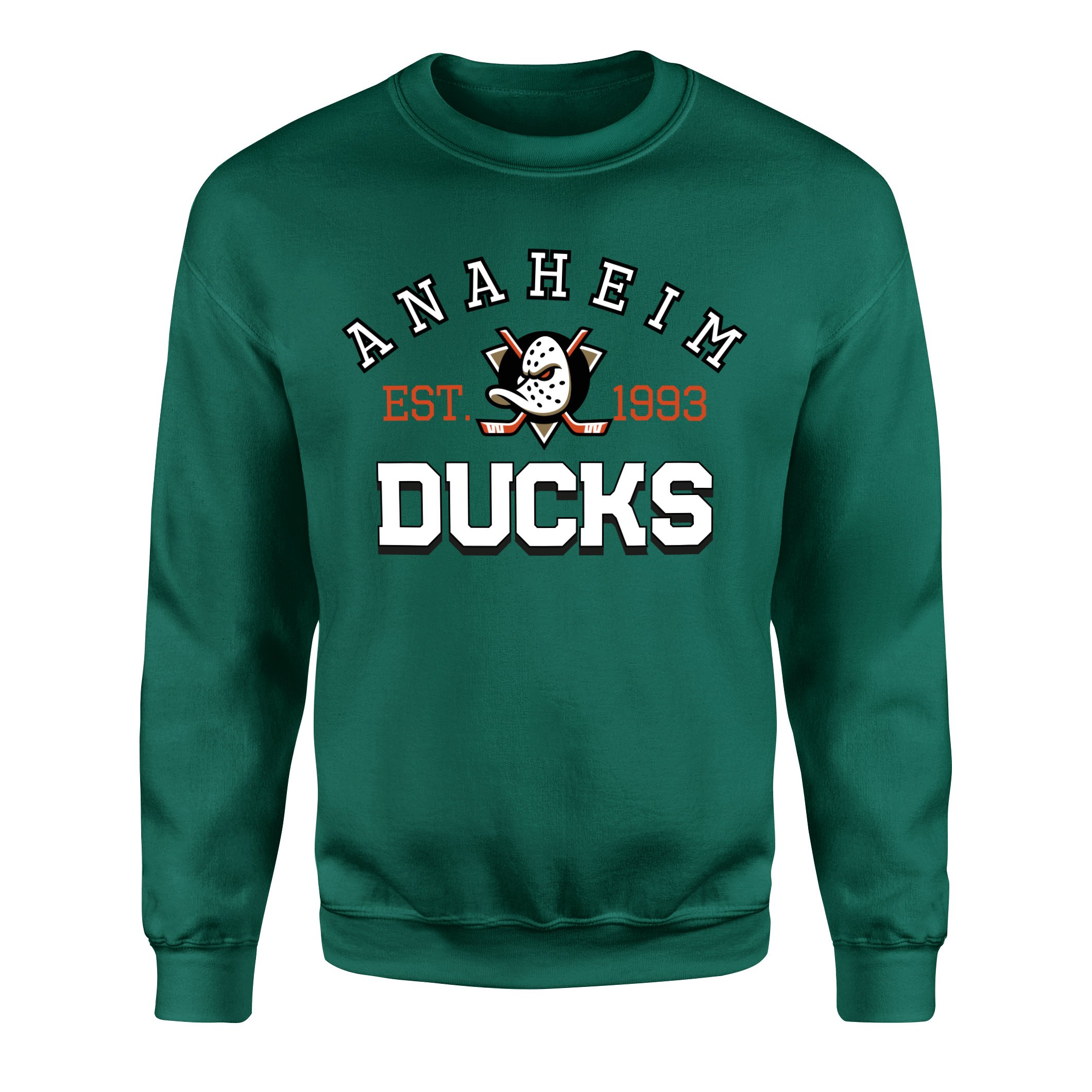 Anaheim Ducks EST. 1993 Sweatshirt L - Nefti Yeşili