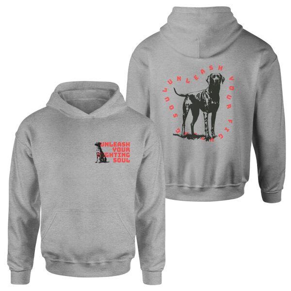 Unleash Your Fighting Soul | Dog Hoodie XL - Gri