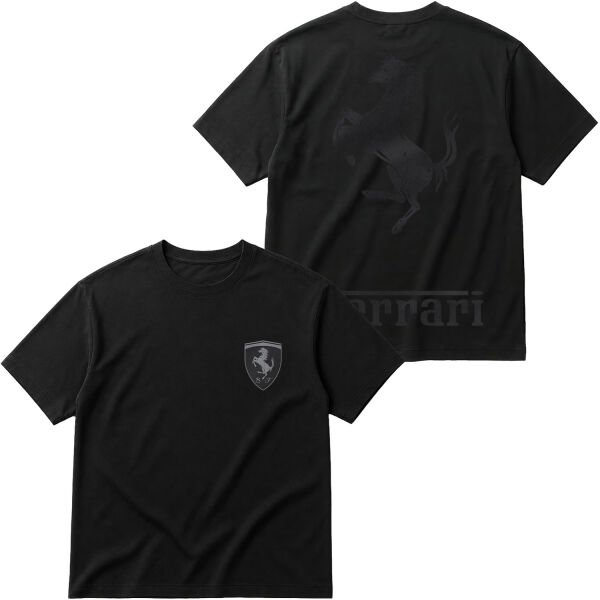 Ferrari Muted Black Premium Oversize Tişört L - Siyah