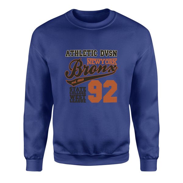 Athletic DVSN Bronx NY Sweatshirt M - İndigo Mavisi