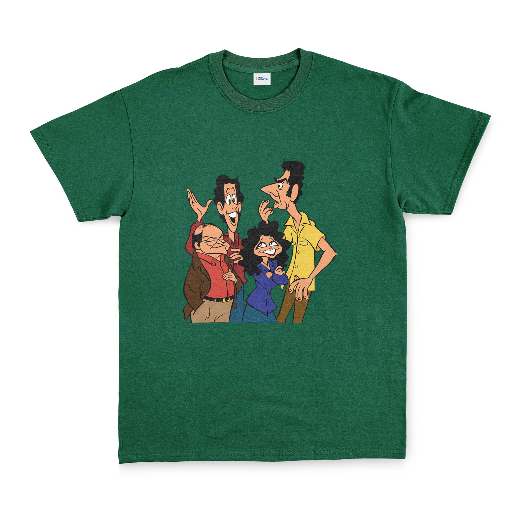 Friends of Seinfeld Tişört S - Nefti Yeşili