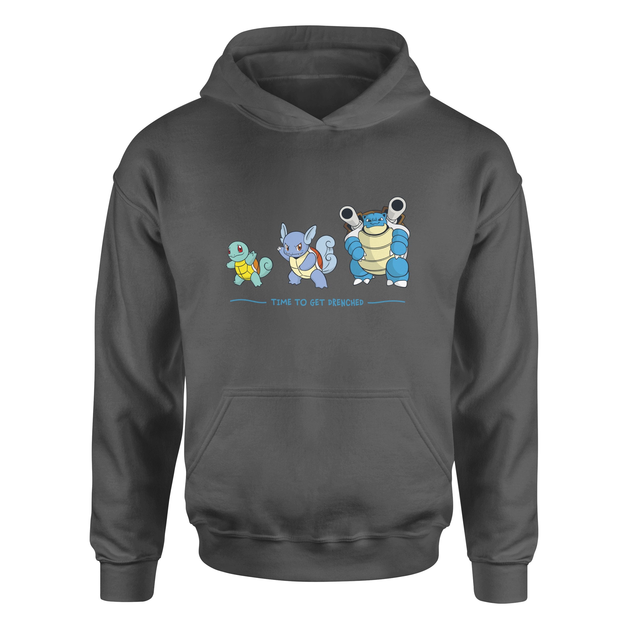 Squirtle Evolution | Time to Get Drenched Hoodie XXL - Füme