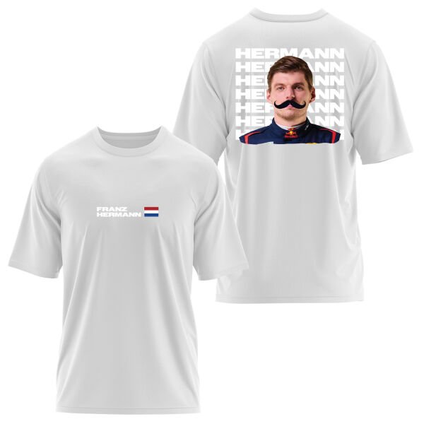 Franz Hermann Red Bull Driver Oversize Tişört S - Beyaz