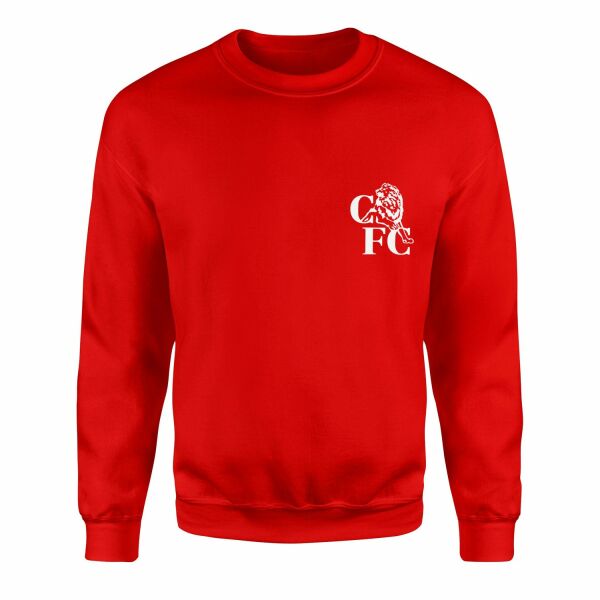 Chelsea FC Retro Icon Sweatshirt M - Kırmızı