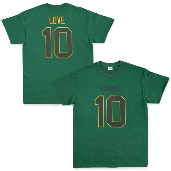 Jordan Love Green Bay Packers Tişört M - Nefti Yeşili