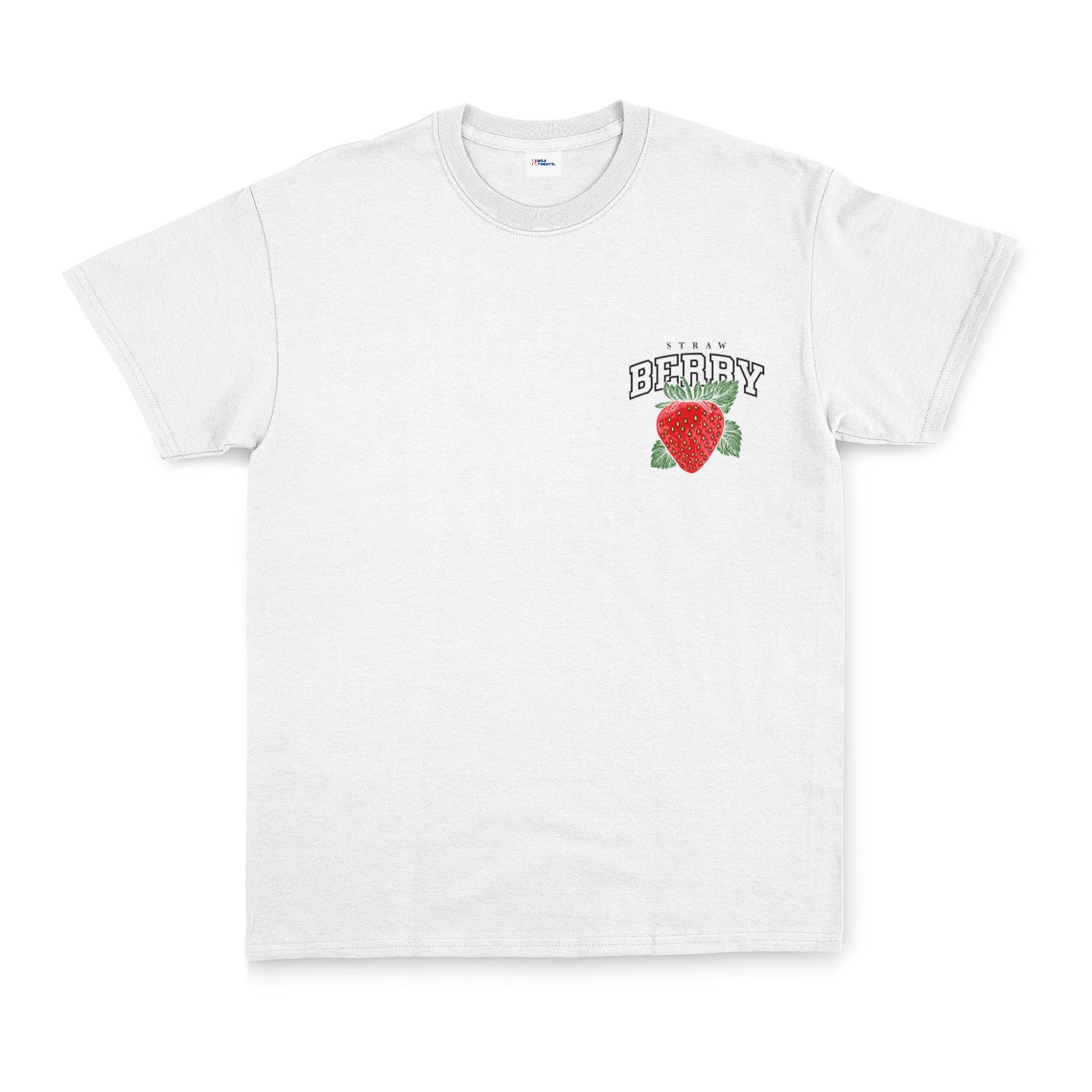 Strawberry Tişört L - Beyaz