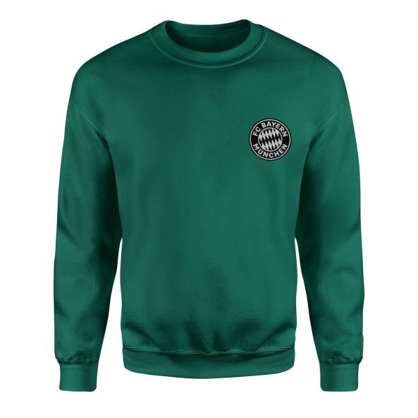 Bayern Münih Rekordmeister Muted Black Sweatshirt S - Nefti Yeşili