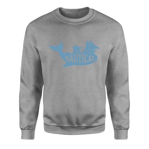 Nautical Denizci Sweatshirt S - Gri