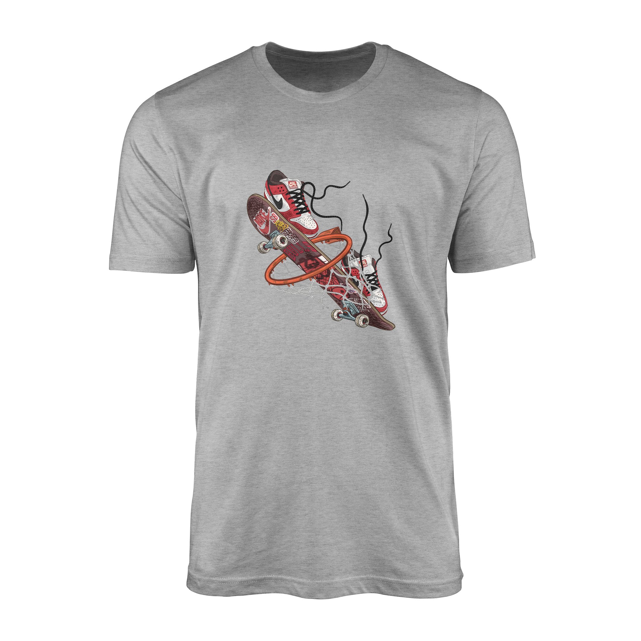 Air Jordan Skateboard Tişört L - Gri