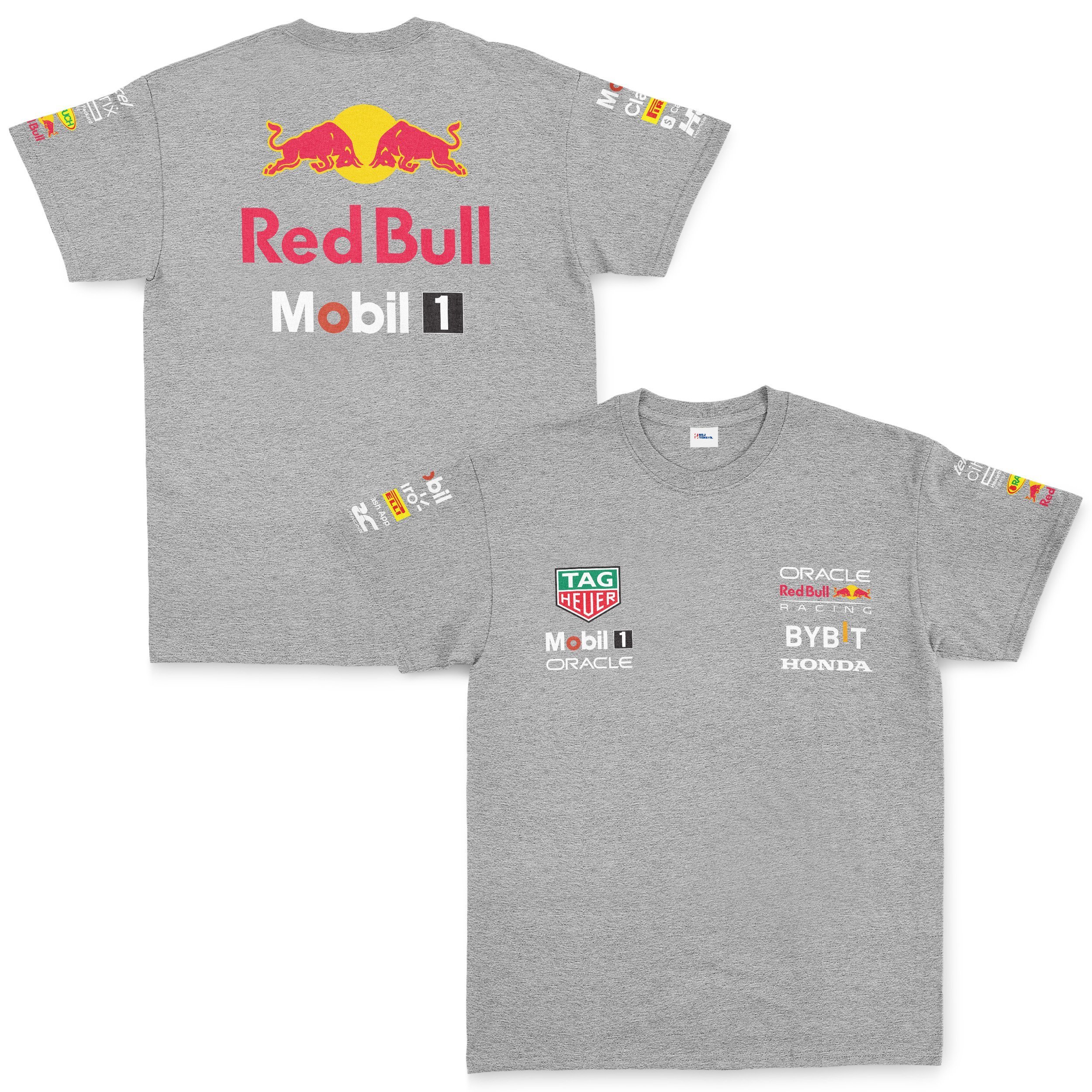 Red Bull Racing 2024 Teamline Tişört XL - Gri | OUTLET