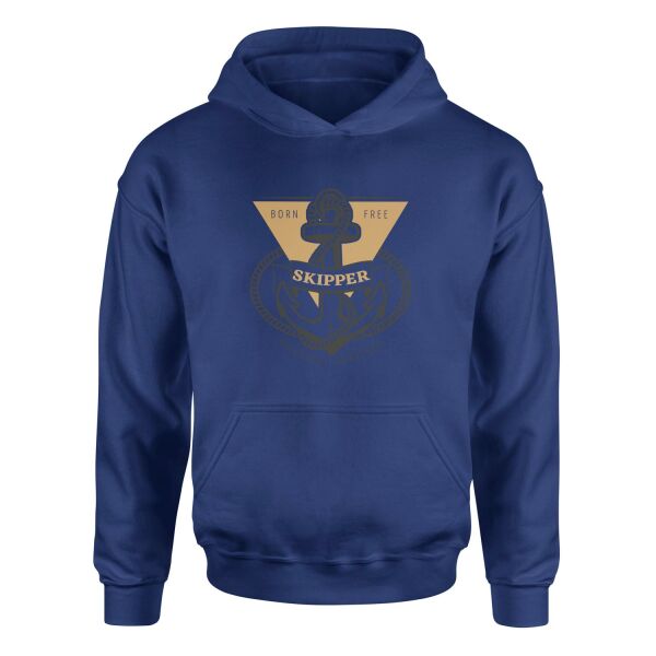 Skipper Denizci Hoodie S - İndigo Mavisi