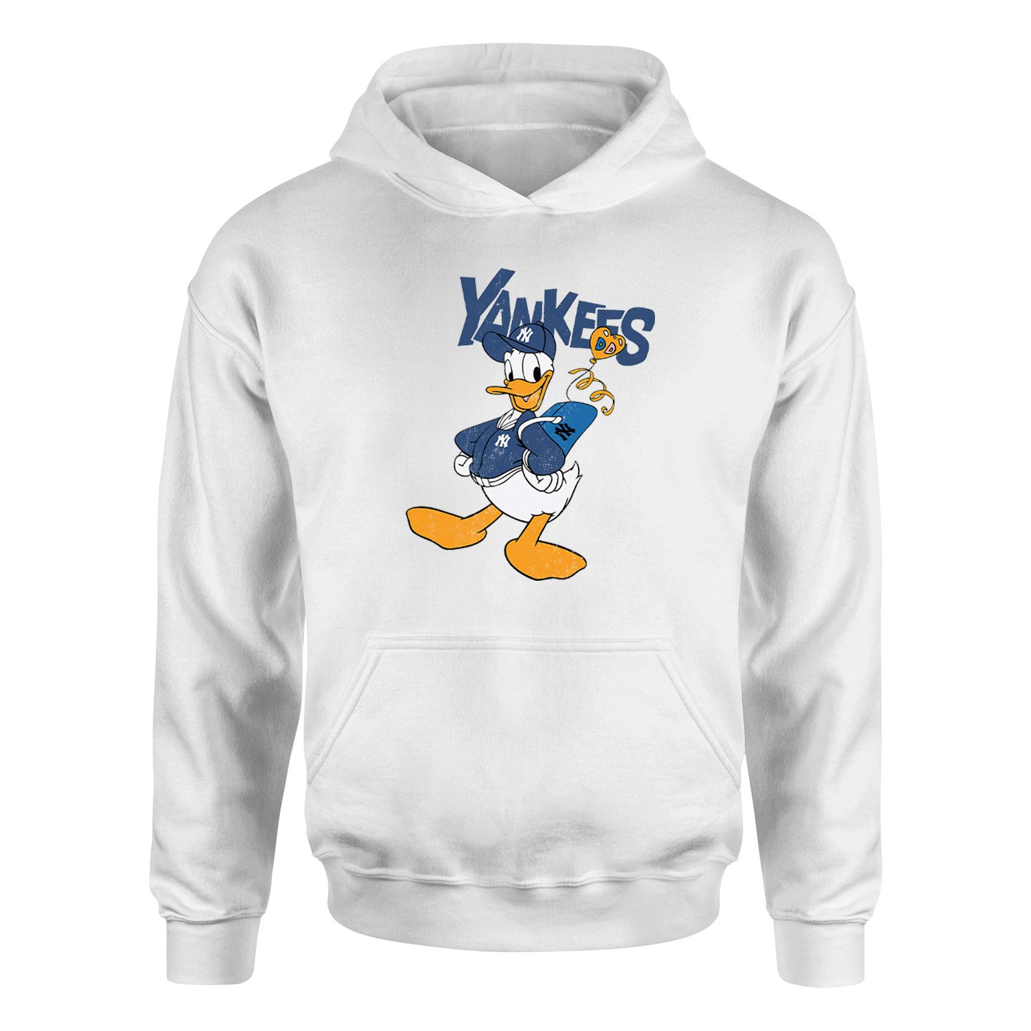 Donald Yankees Grunge Hoodie XXL - Beyaz