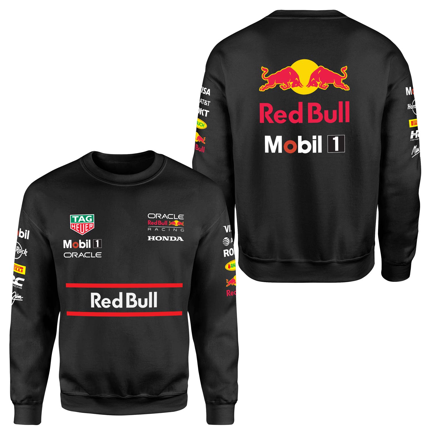 Red Bull Racing Teamline 2025 Sweatshirt S - Siyah