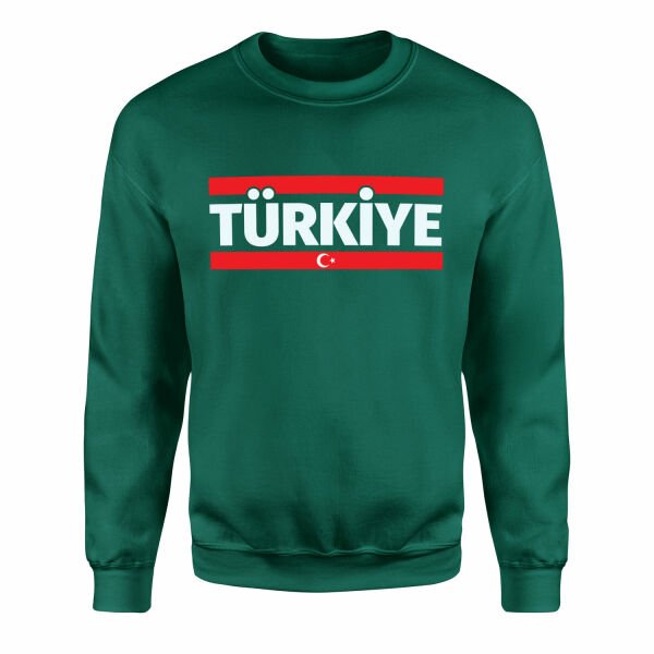 Türkiye Sweatshirt XL - Nefti Yeşili