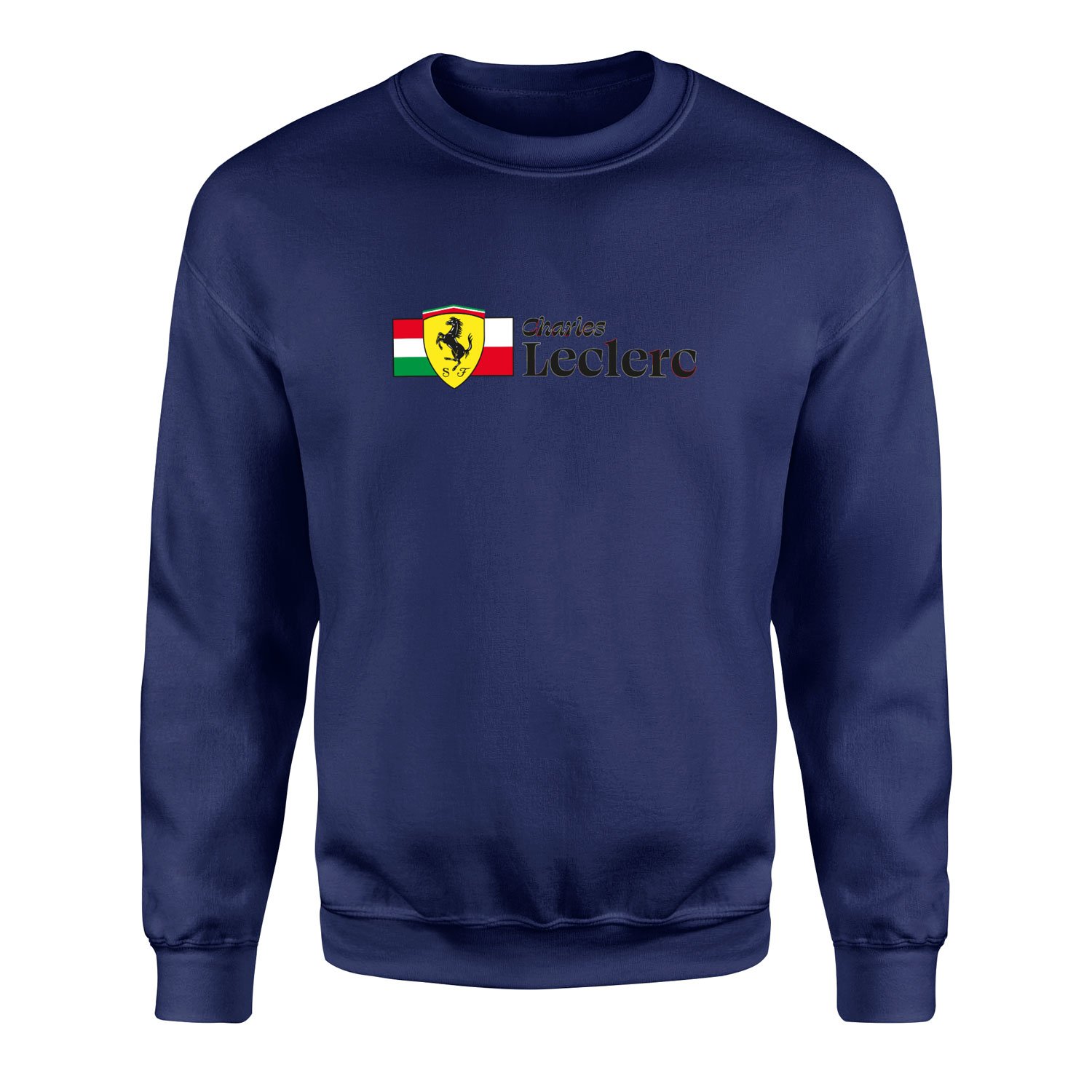 Charles Leclerc ITA-MON Elegant Sweatshirt L - İndigo Mavisi