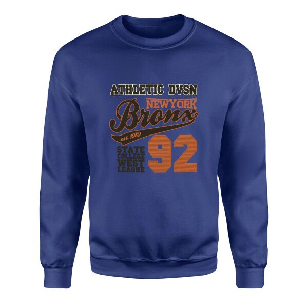 Athletic DVSN Bronx NY Sweatshirt L - İndigo Mavisi