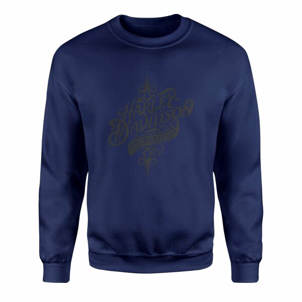 Harley-Davidson Motorcycles B Sweatshirt S - İndigo Mavisi