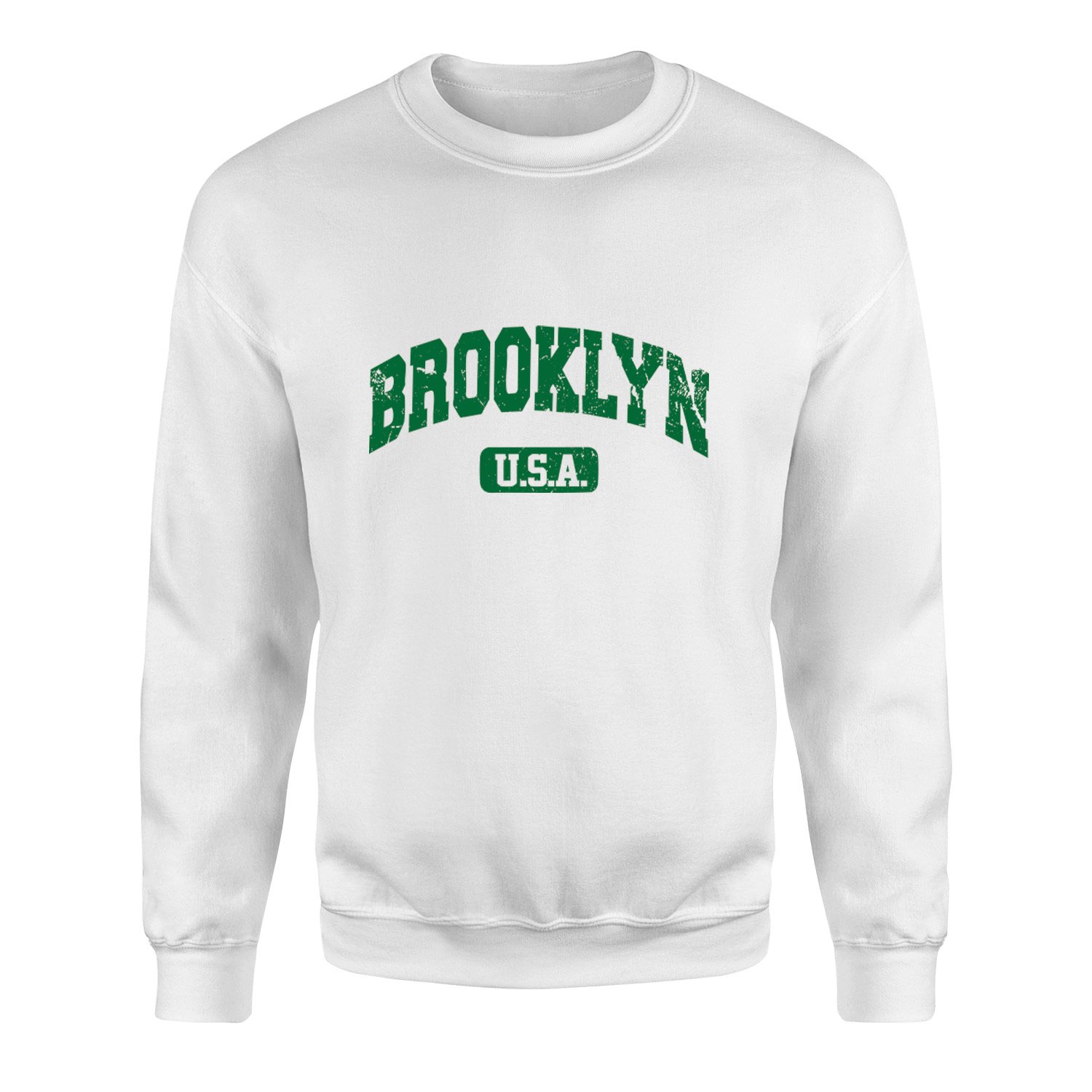 Brooklyn, USA Sweatshirt M - Beyaz