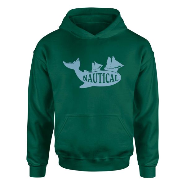 Nautical Denizci Hoodie S - Nefti Yeşili
