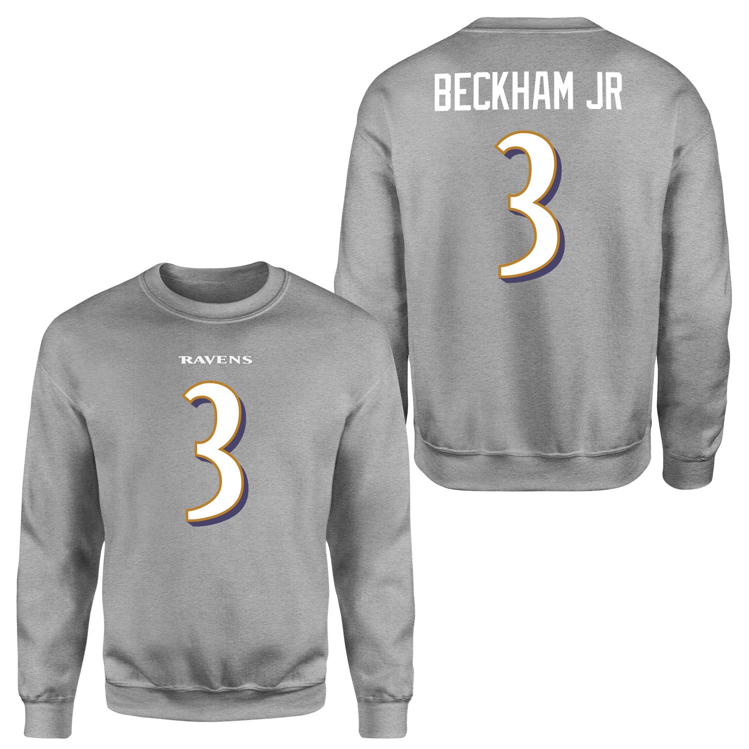Odell Beckham Jr. Baltimore Ravens Sweatshirt S - Gri