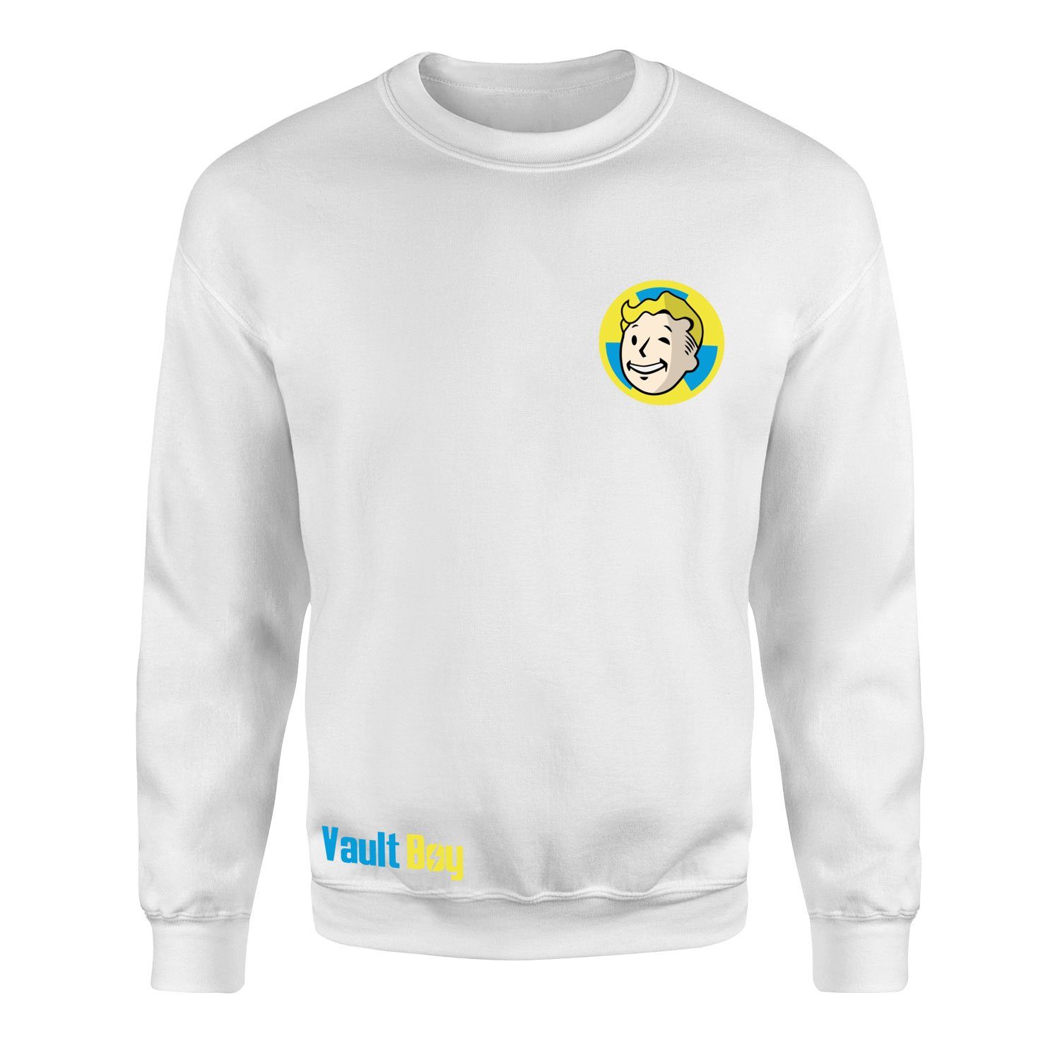 Vault-Boy | Fallout Sweatshirt XL - Beyaz