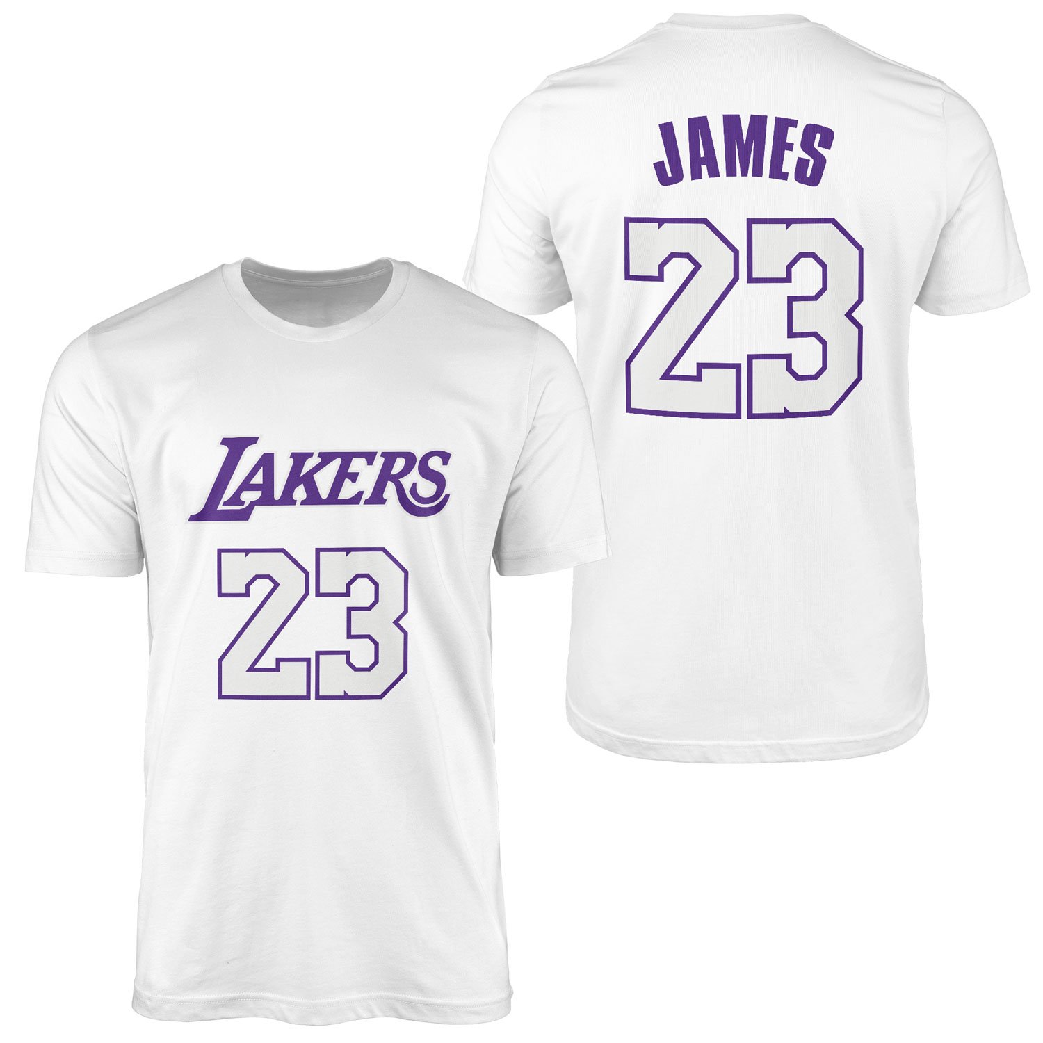 LeBron James 23 Lakers Forma Tişört S - Beyaz