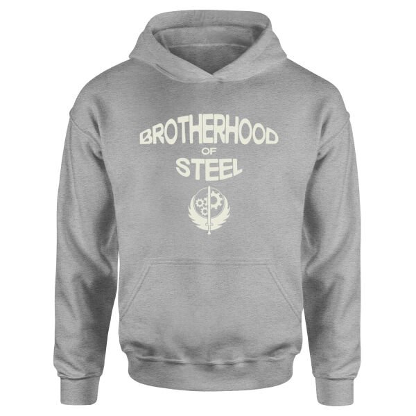 Brotherhood of Steel Hoodie L - Gri