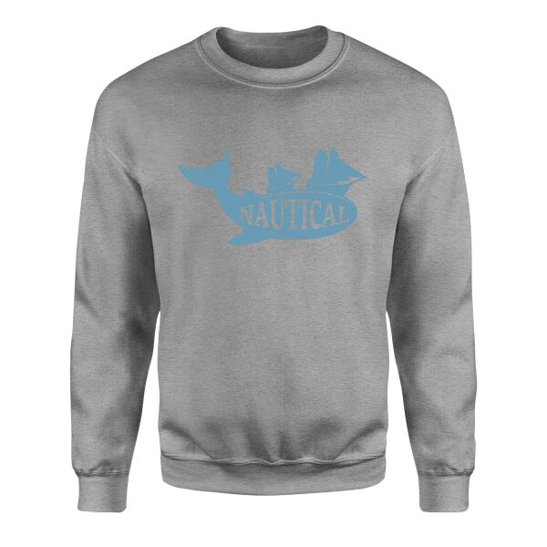 Nautical Denizci Sweatshirt M - Gri
