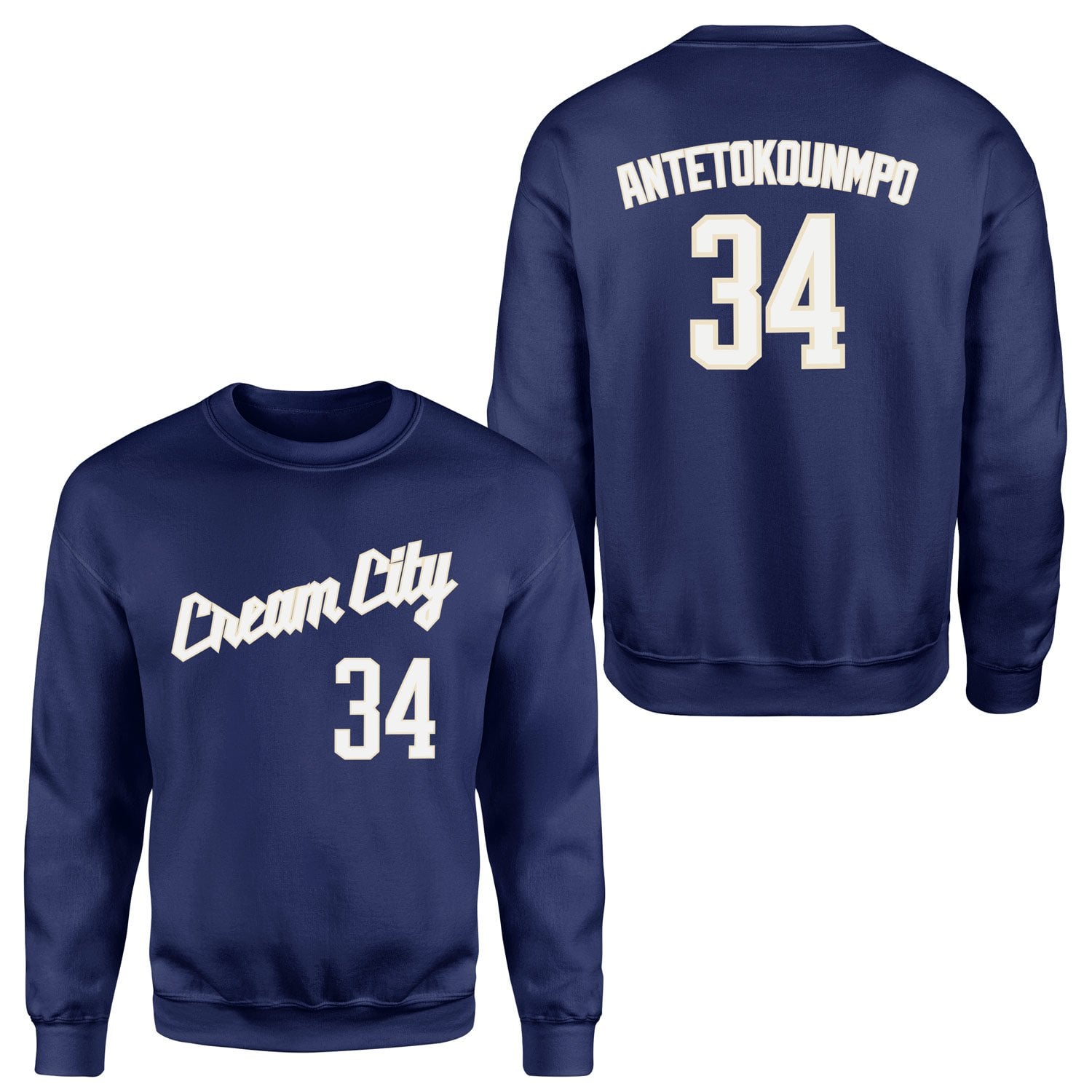 Giannis Antetokounmpo Milwaukee Forma Sweatshirt M - İndigo Mavisi
