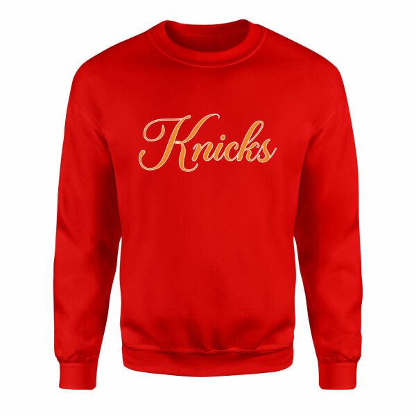 Knicks Cursive Sweatshirt M - Kırmızı