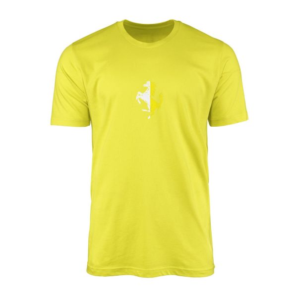 Scuderia Ferrari Bianco & Giallo Tişört M - Sarı