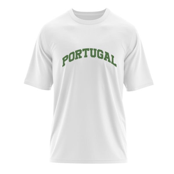 Portugal Oversize Tişört L - Beyaz