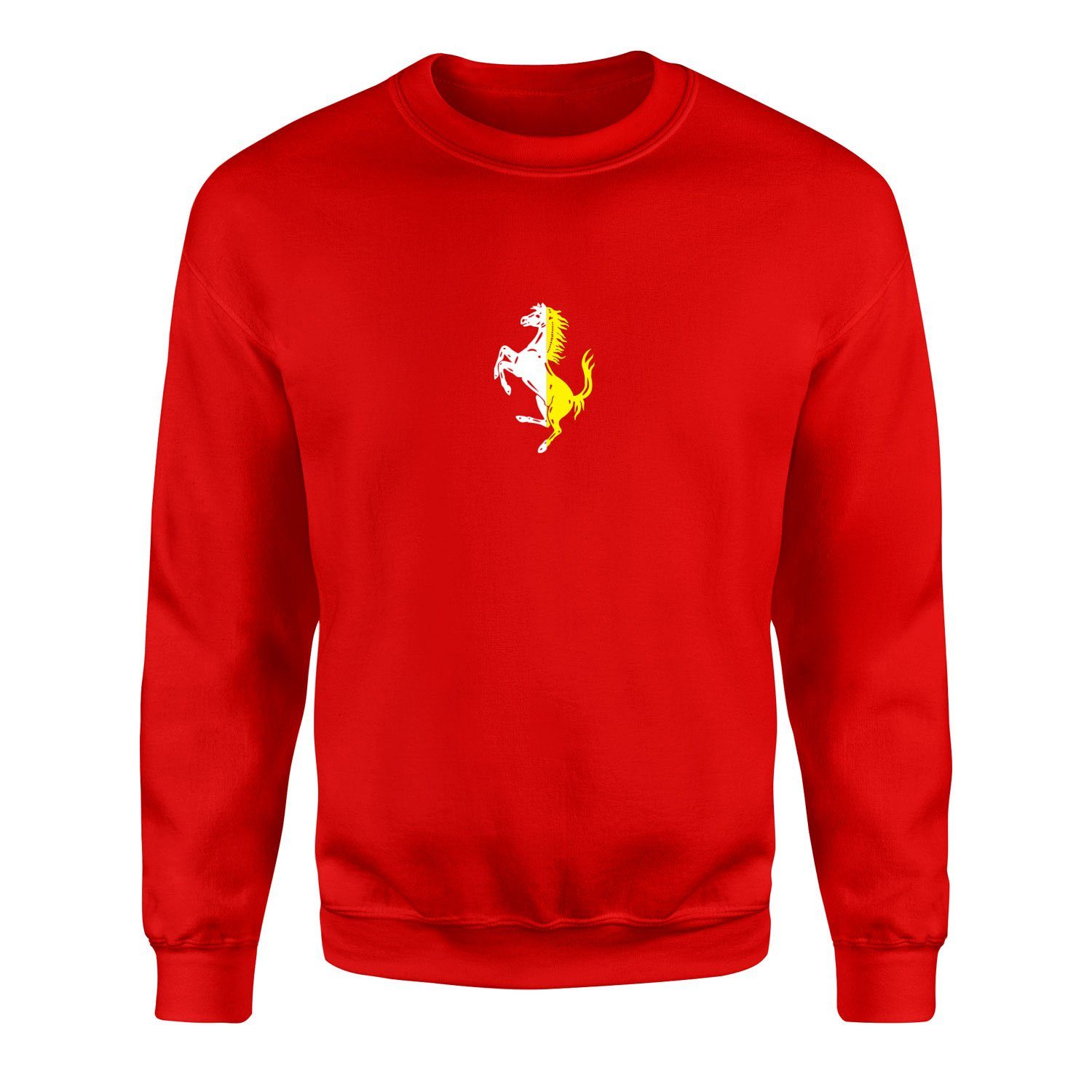 Scuderia Ferrari Bianco & Giallo Sweatshirt M - Kırmızı