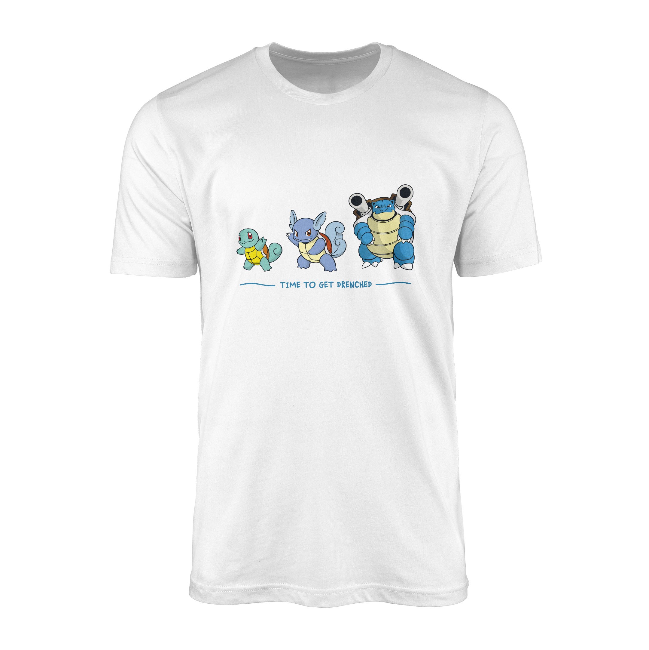 Squirtle Evolution | Time to Get Drenched Tişört M - Beyaz