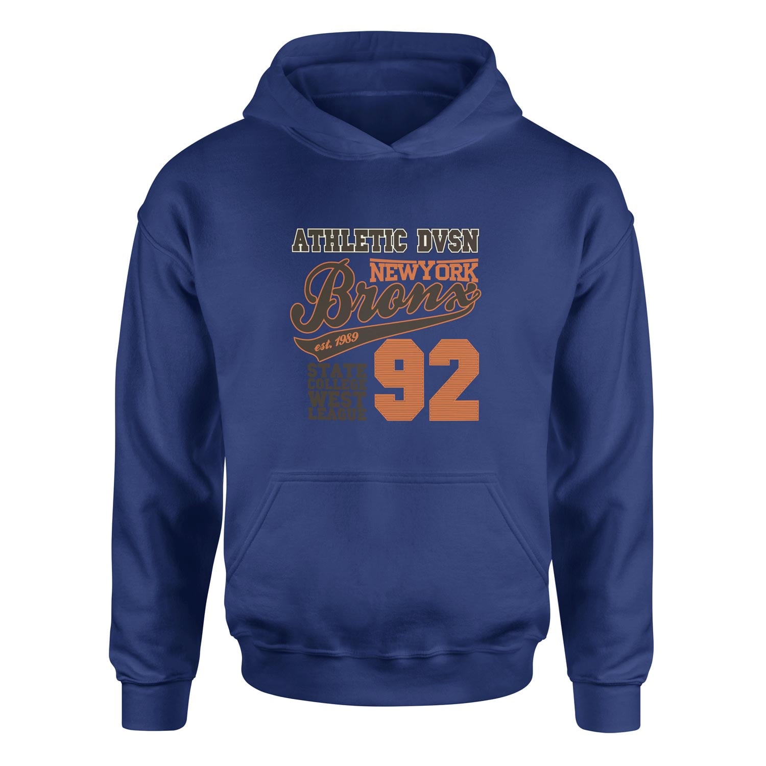 Athletic DVSN Bronx NY Hoodie S - İndigo Mavisi