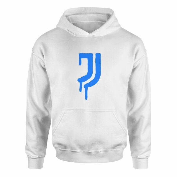 Juventus Acid Blue Hoodie S - Beyaz