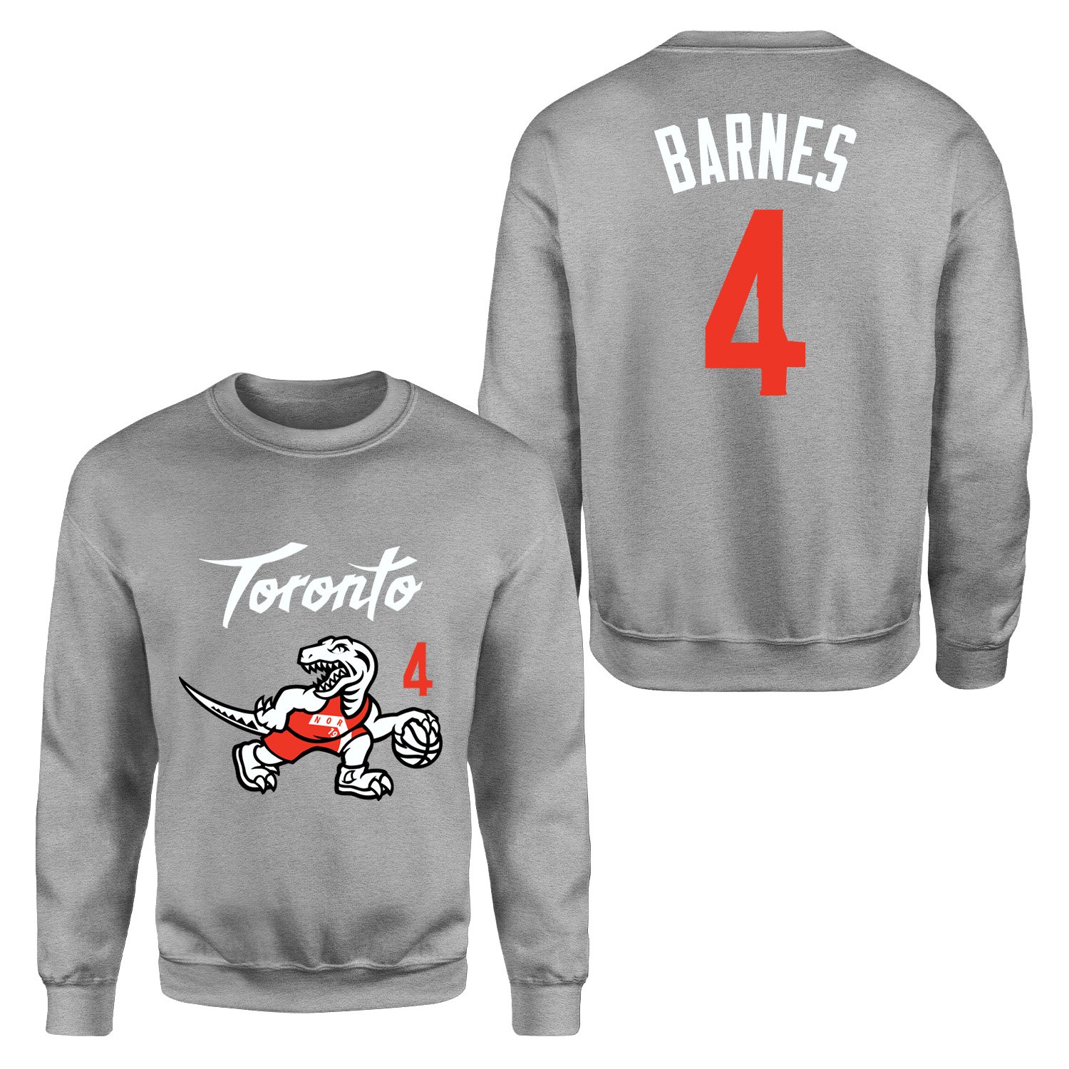 Scottie Barnes 4 City Edition Raptors Sweatshirt XXL - Gri