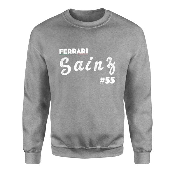 Carlos Sainz Cursive Illustration Sweatshirt XXL - Gri