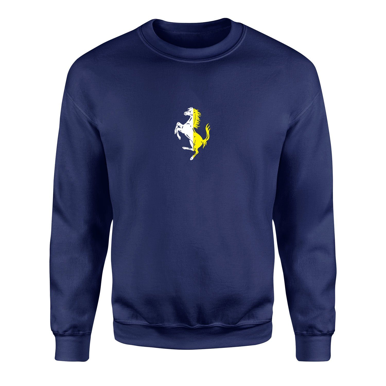 Scuderia Ferrari Bianco & Giallo Sweatshirt S - İndigo Mavisi